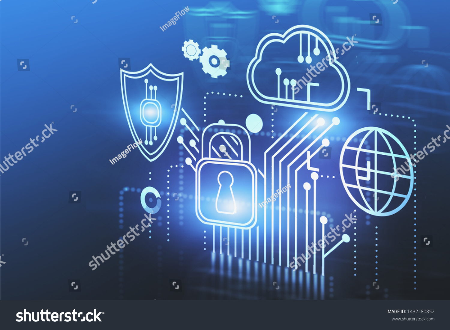 cloud-computing-cyber-security-interface-over-stock-illustration