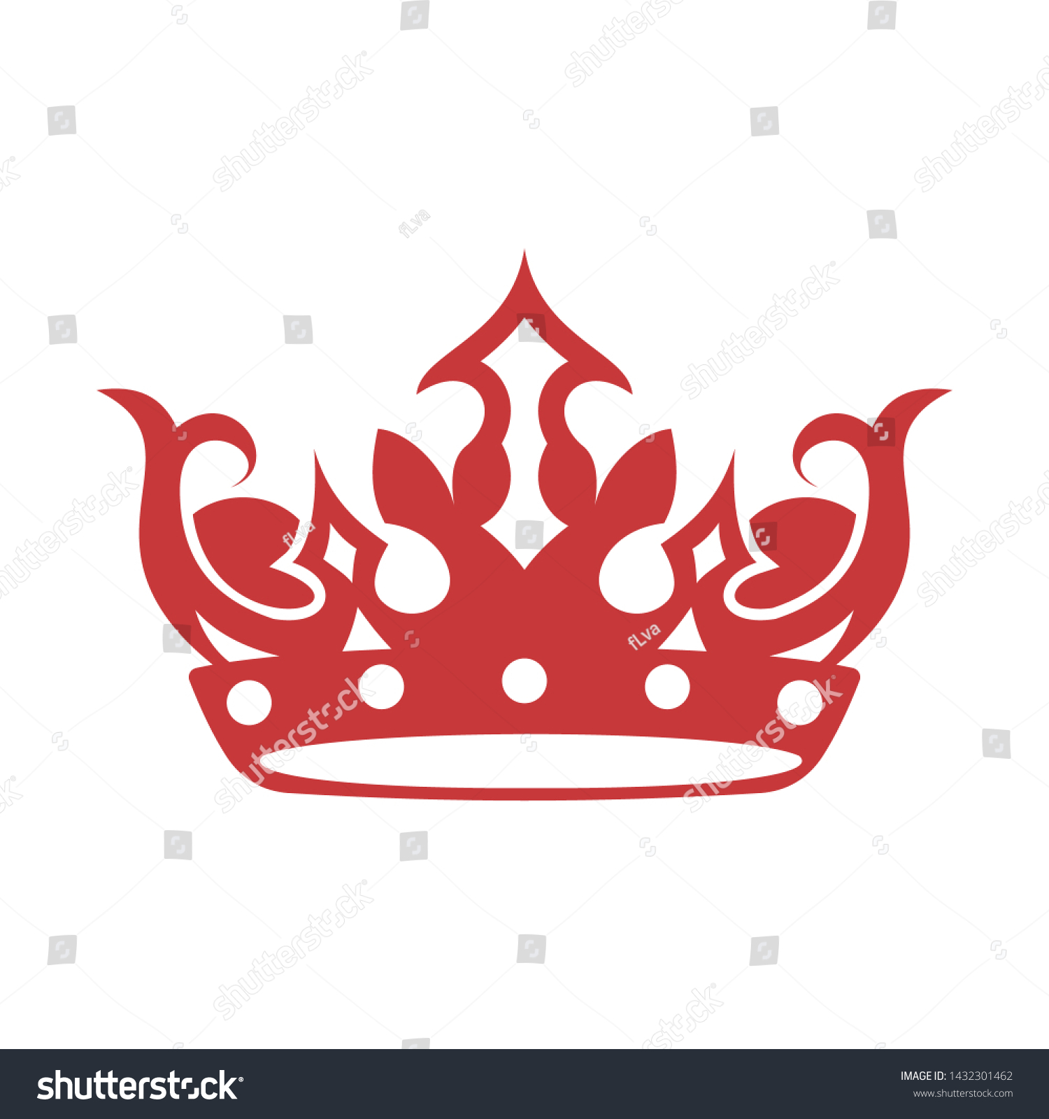 Red Kingdom Logo Design Template Stock Vector (Royalty Free) 1432301462 ...