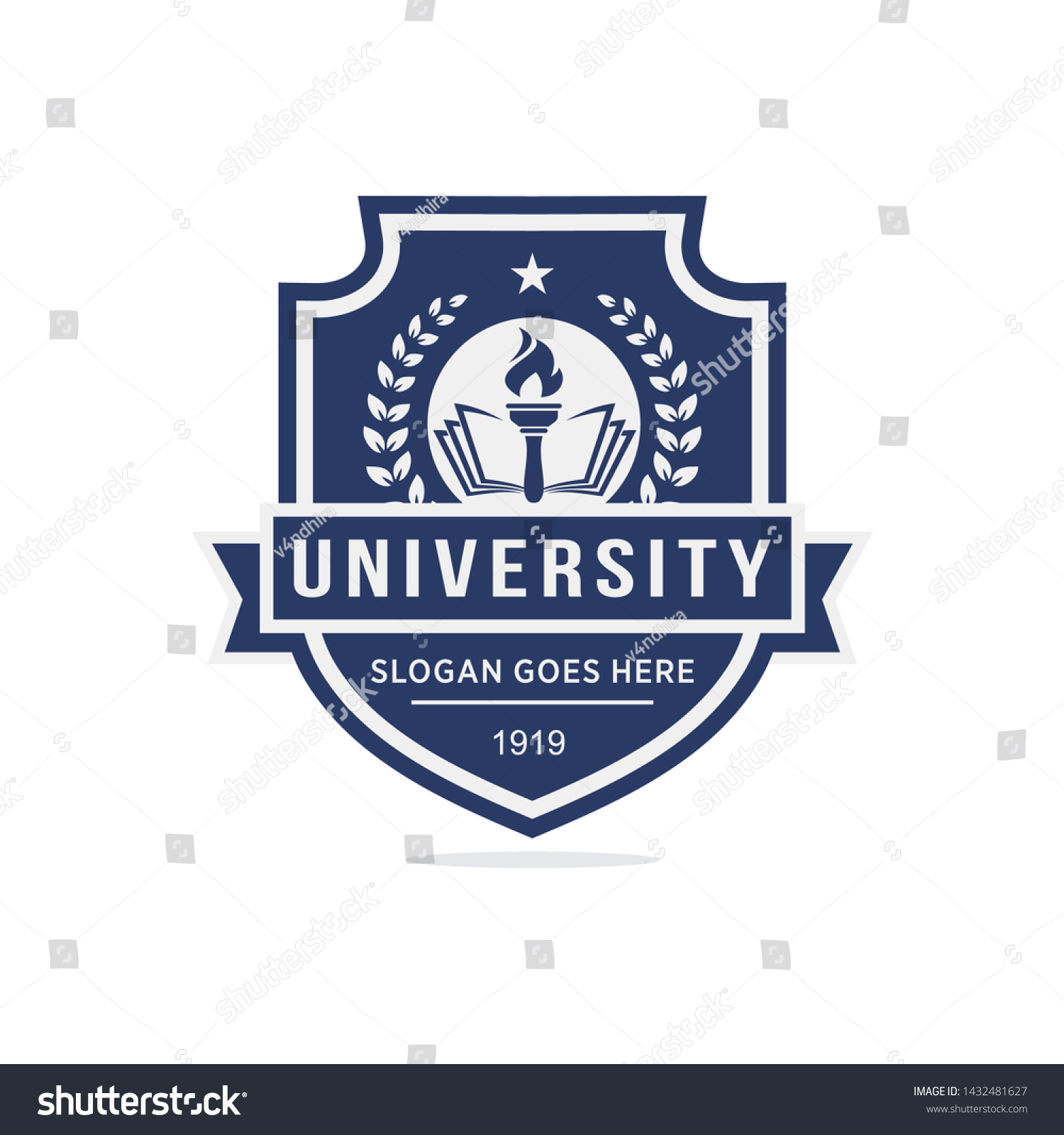 University College School Logo Template Stock Vector (Royalty Free ...