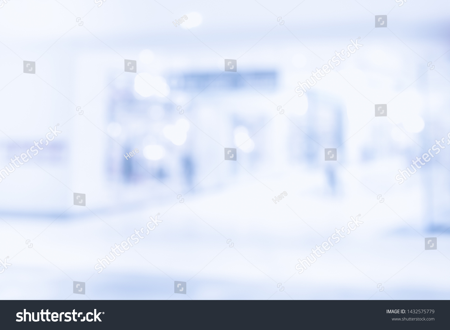 Blurred Office Background Modern Business Hall Stock Photo 1432575779 ...