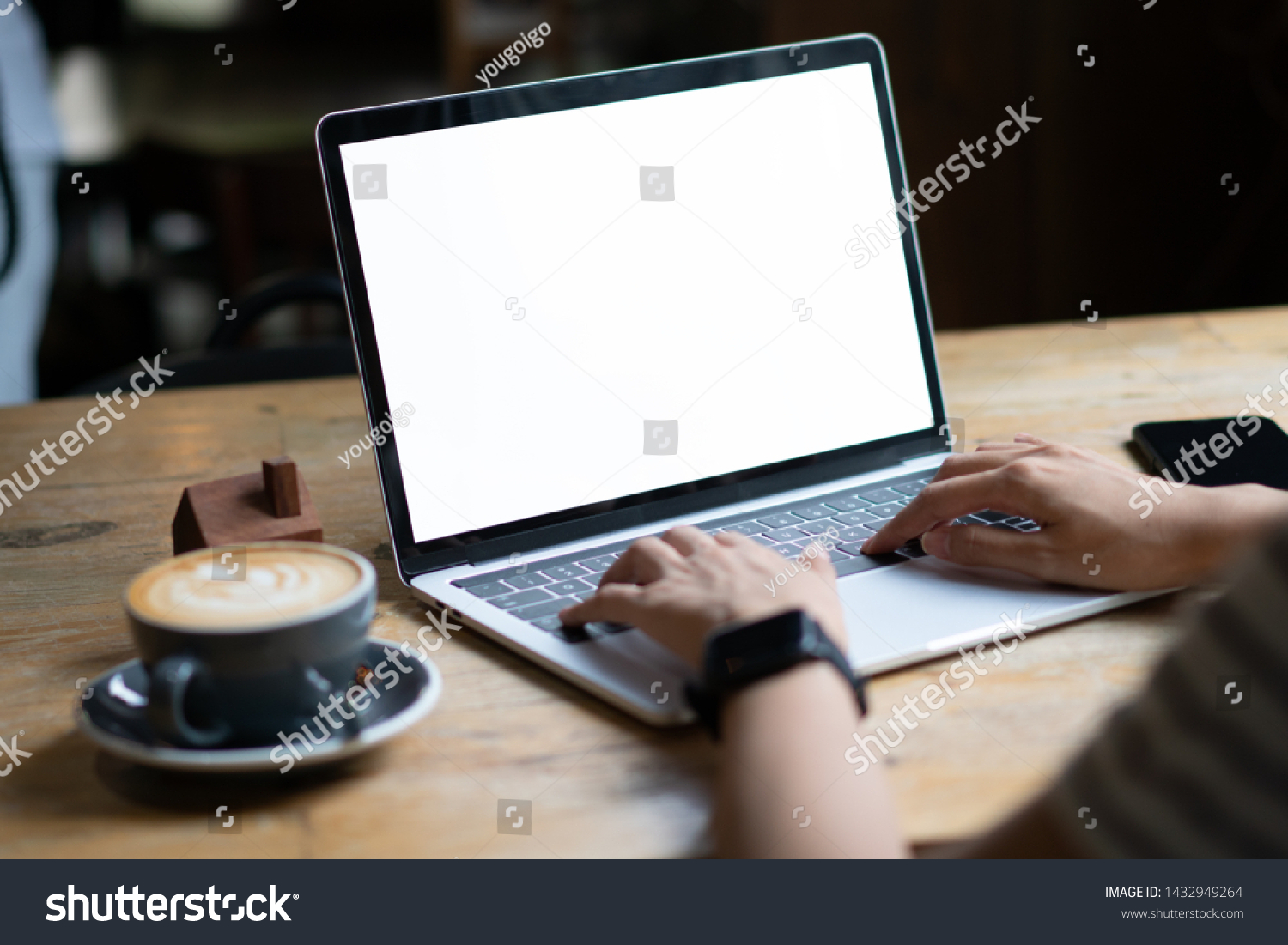 Laptop Screen Templateblank Laptop Display Presentation Stock Photo ...