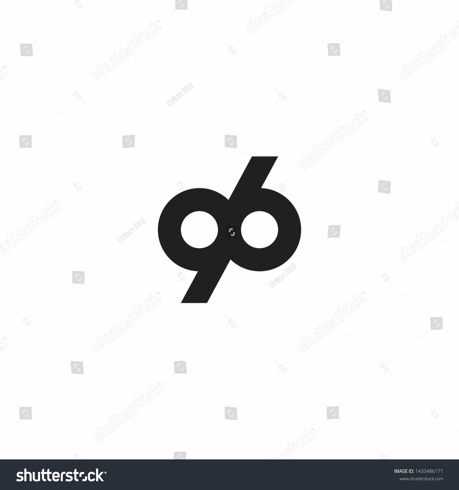 96 Number Logo Icon Design Vector Stock Vector (Royalty Free ...