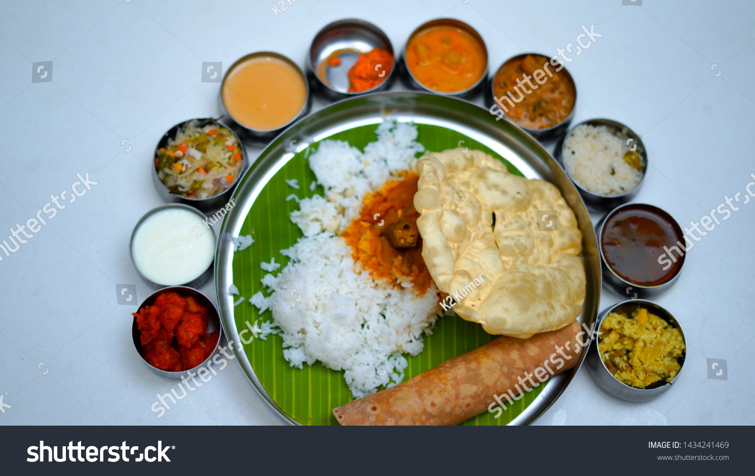Indian Lunch South Indian Meal Stock Photo 1434241469 | Shutterstock