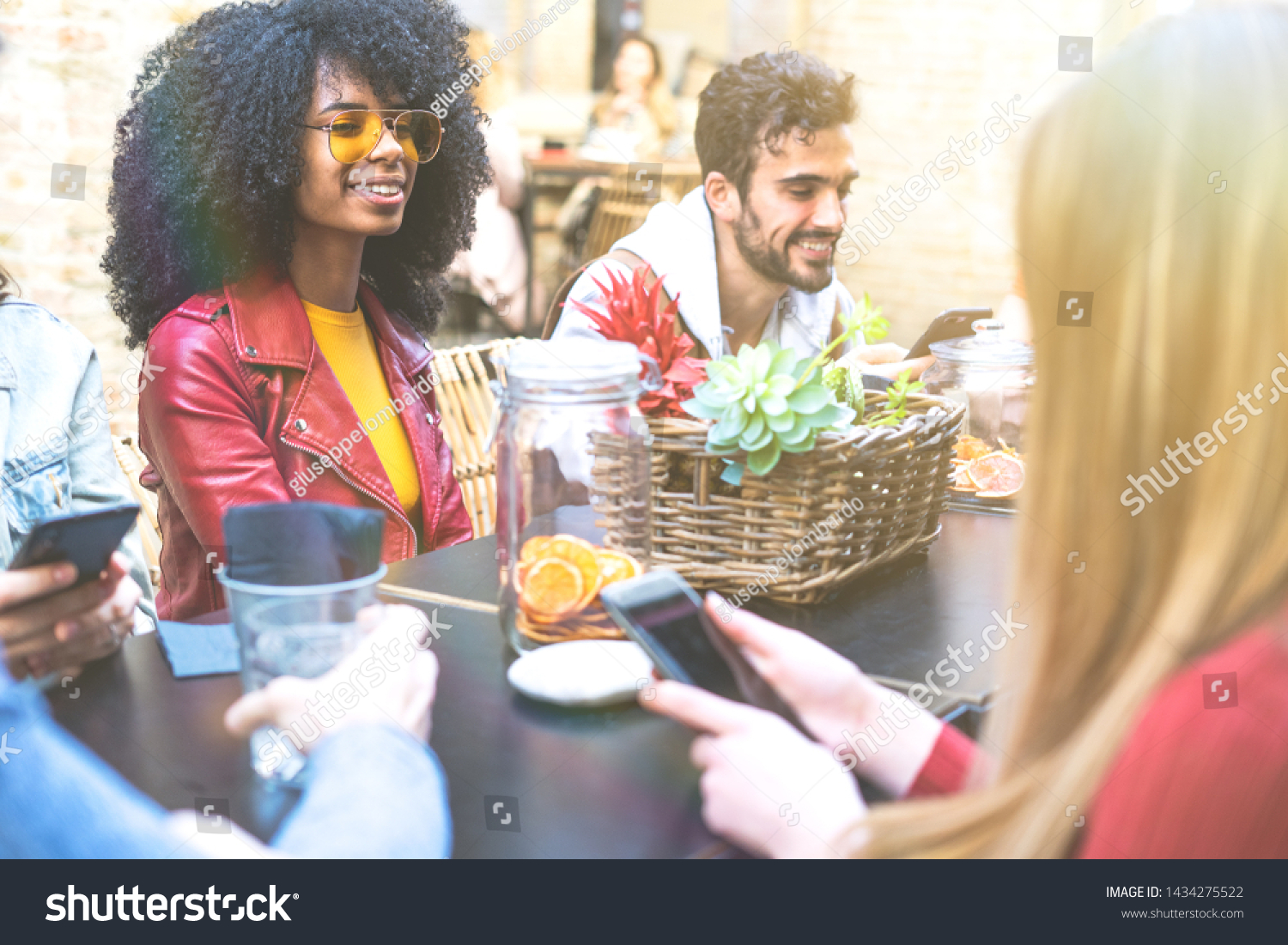 Group Young People Different Countries Having Stock Photo 1434275522 ...