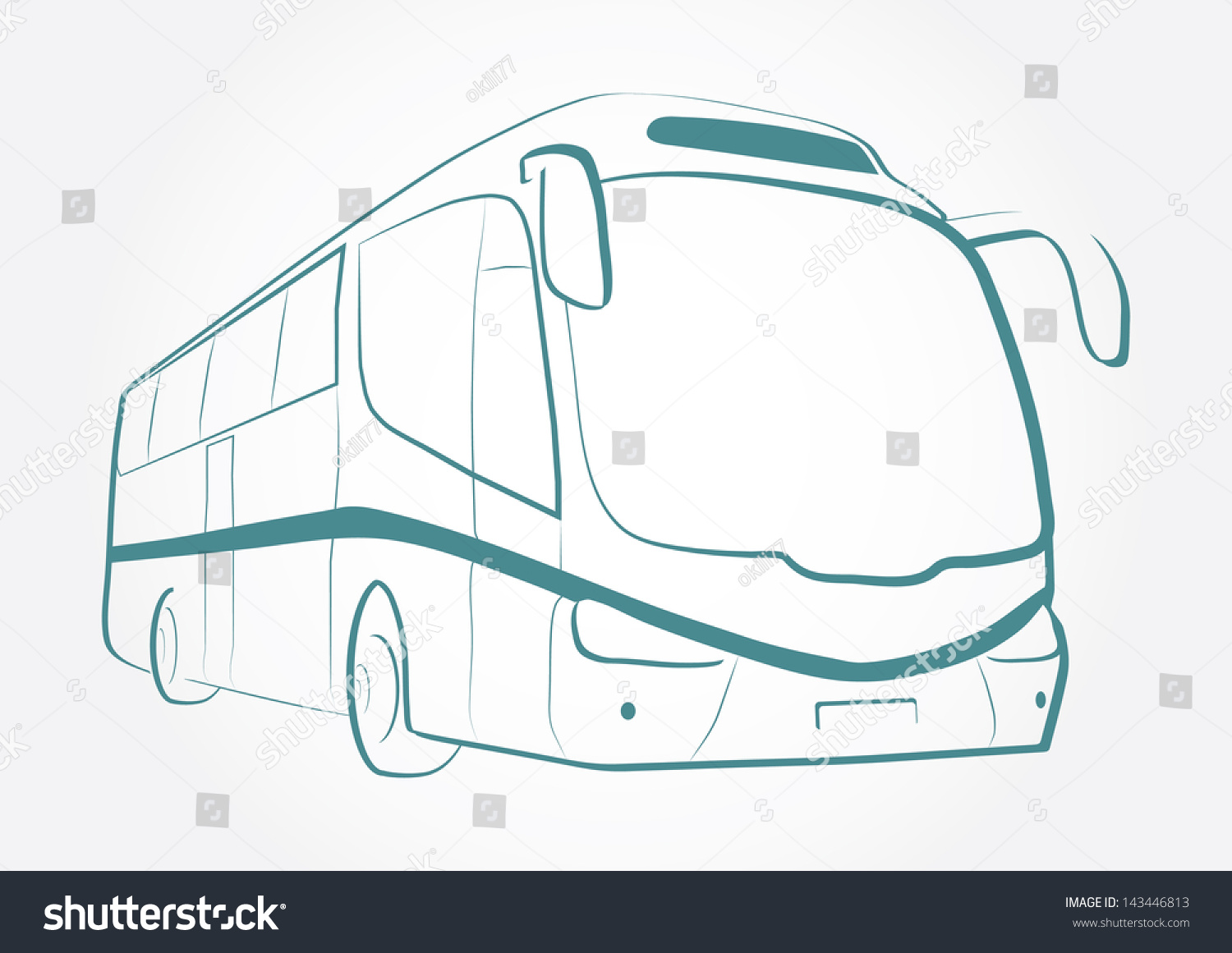 Автобус современный вектор