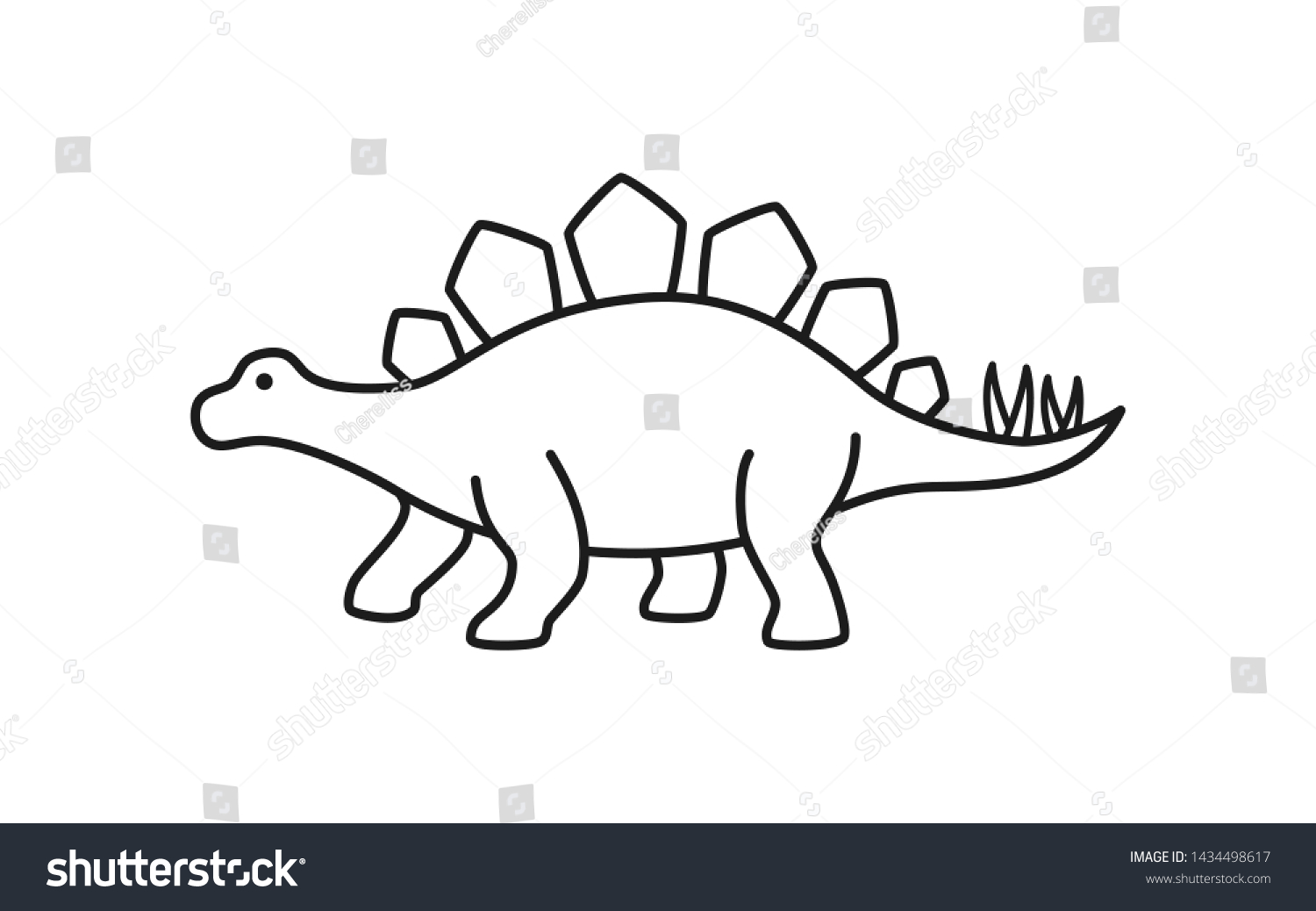 Динозавр стегозавр раскраска