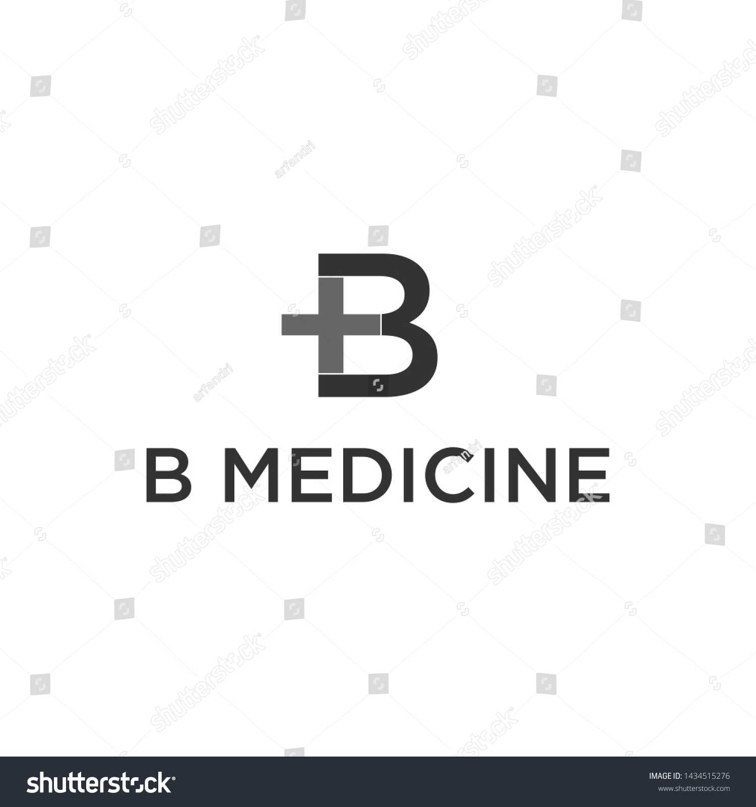 Symbol Letter B Logo Medicine Stock Vector (Royalty Free) 1434515276 ...