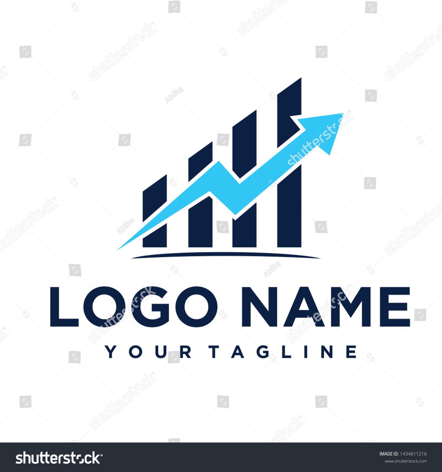 Logo Designs Symbol Accounting Financial Stock Vector (Royalty Free ...