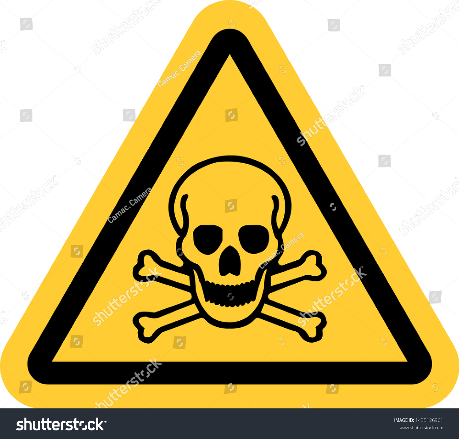 Warning Sign Life Threatening Stock Vector (Royalty Free) 1435126961 ...