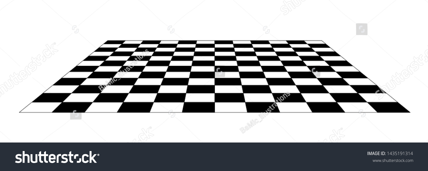 Checkerboard Floor Tile Perspective Grid Black Stock Illustration ...