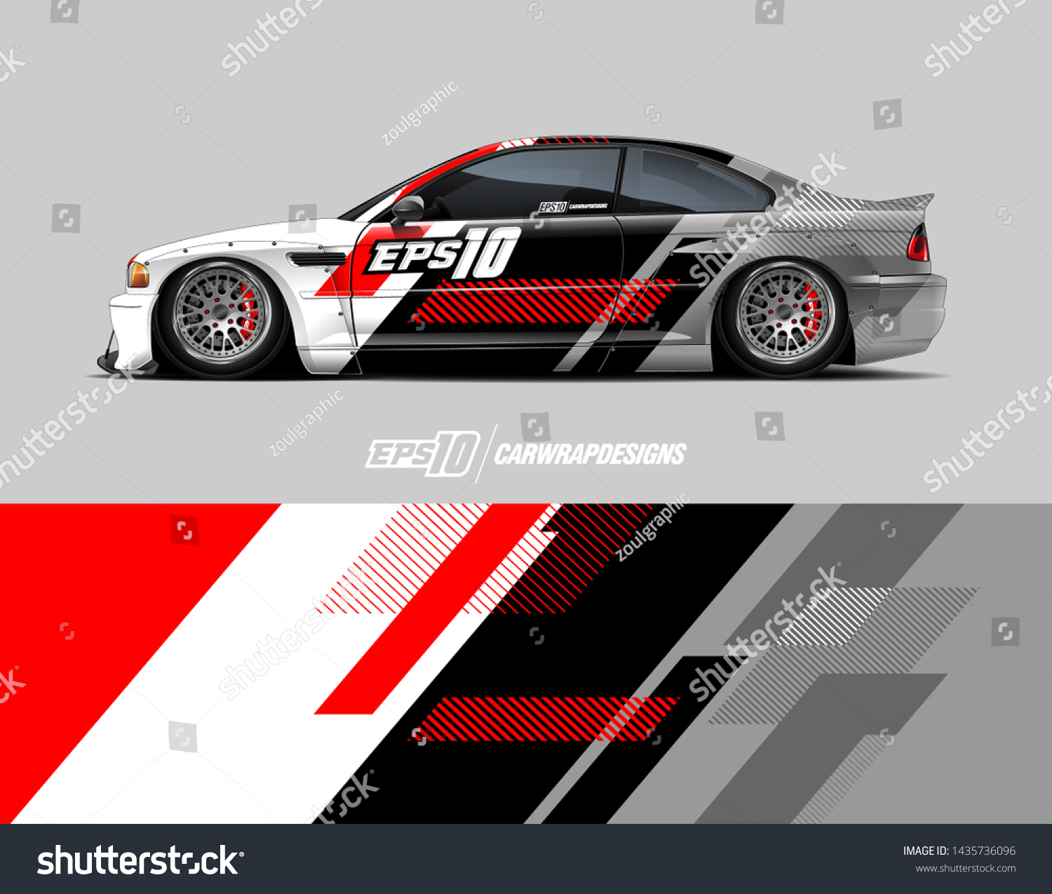 Car Racing Decal Design Concept Abstract Stock Vector (Royalty Free ...