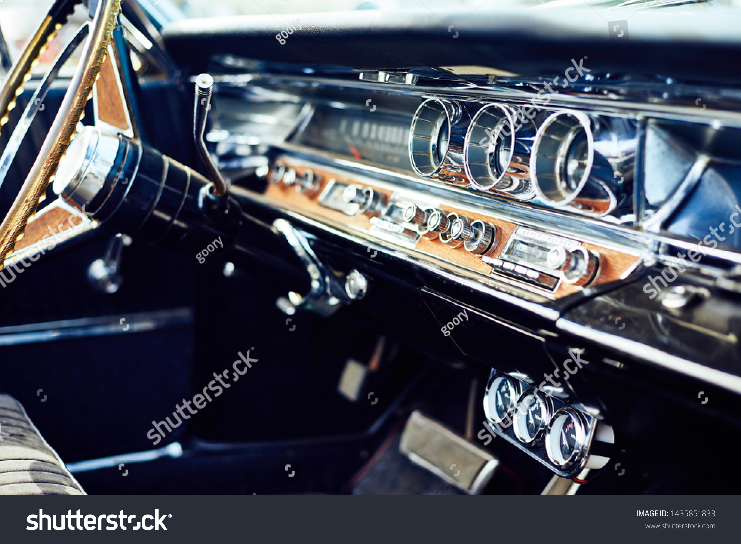 Dashboard Classic American Car 1960s Stock Photo 1435851833 | Shutterstock