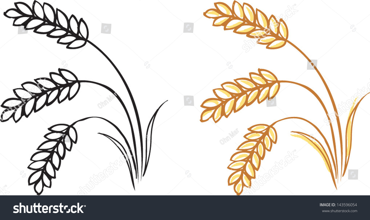 Колосок пшеницы в вазе аппликация