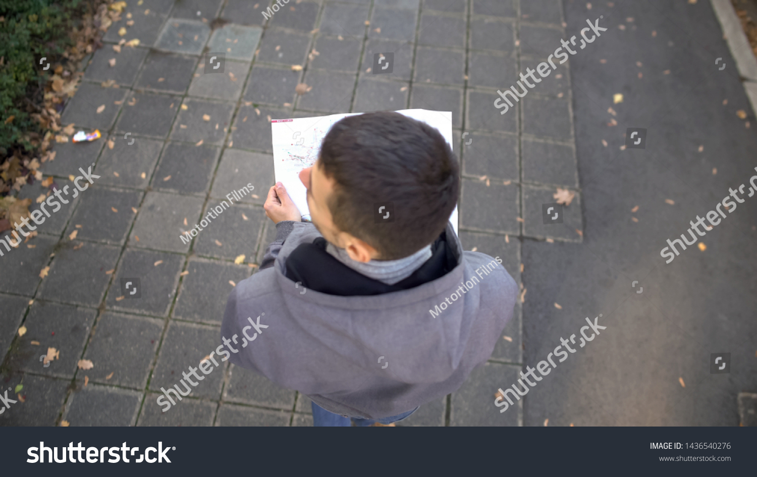 Male Tourist City Map Looking Famous Stock Photo 1436540276 | Shutterstock