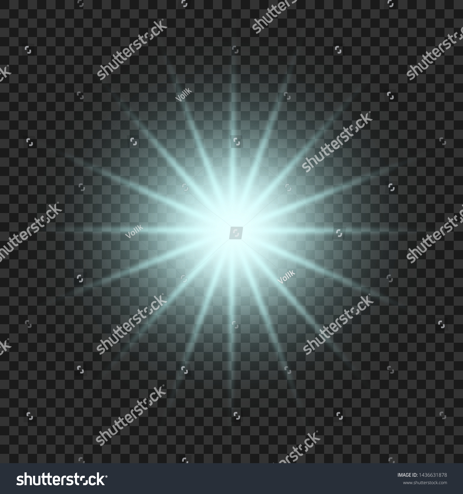 Glow Isolated White Blue Light Effect Stock Vector (Royalty Free ...