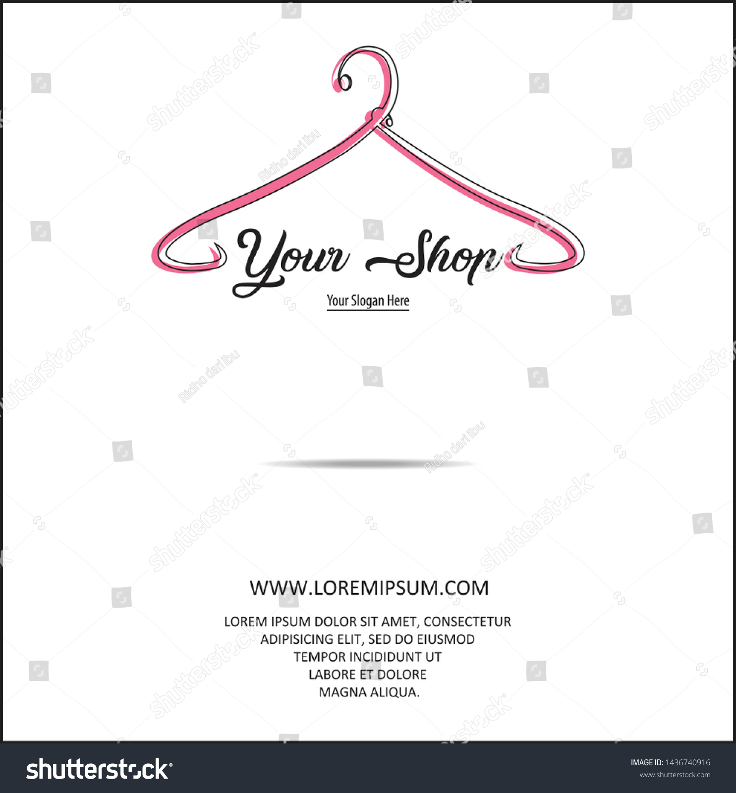 Illustration Minimalist Logo Design Can Be Stock Vector (Royalty Free ...