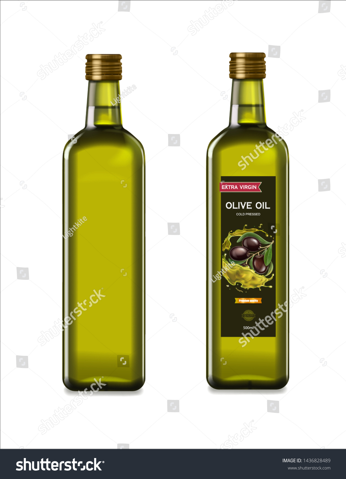 olive oil bottle vector