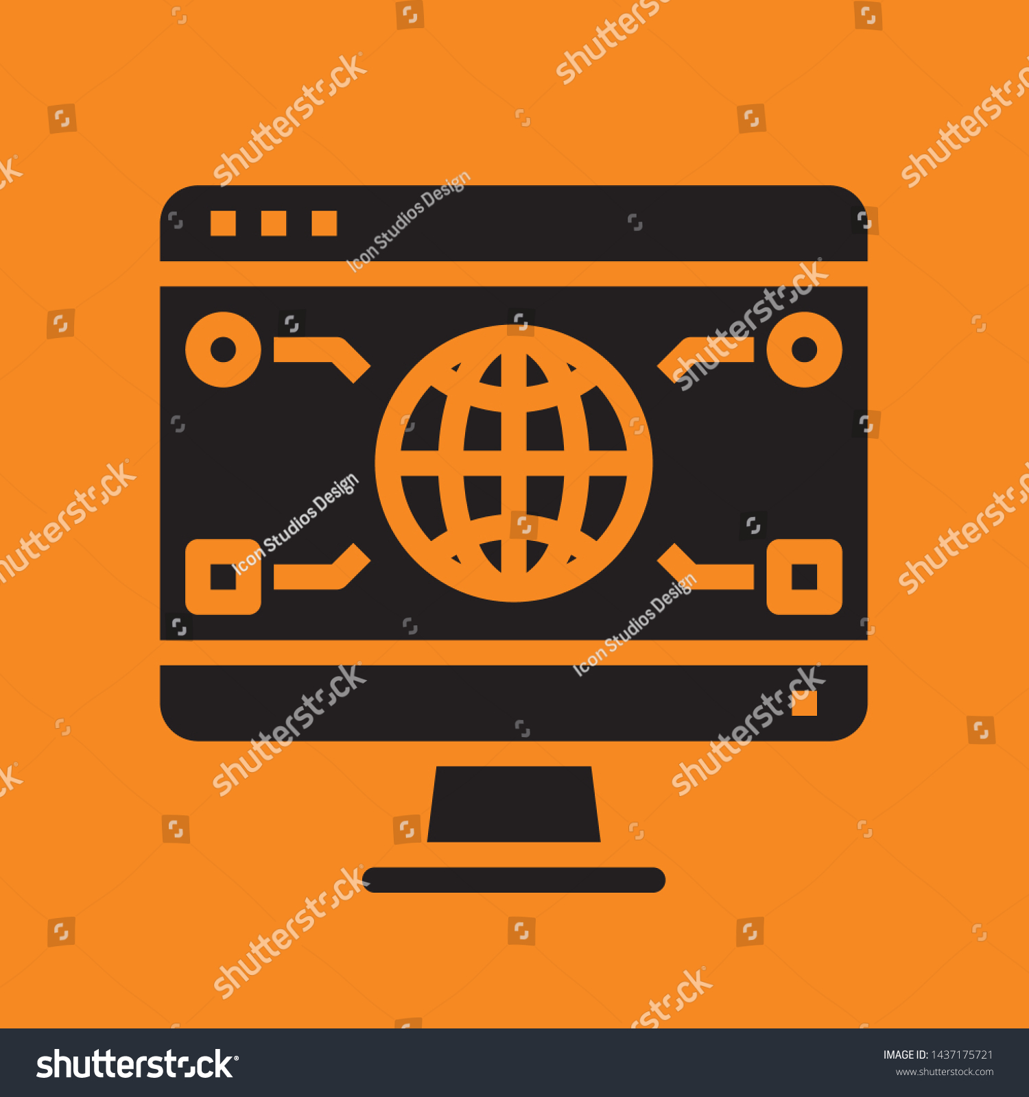 Website Windows User Interface Computer Interface Stock Vector (Royalty ...