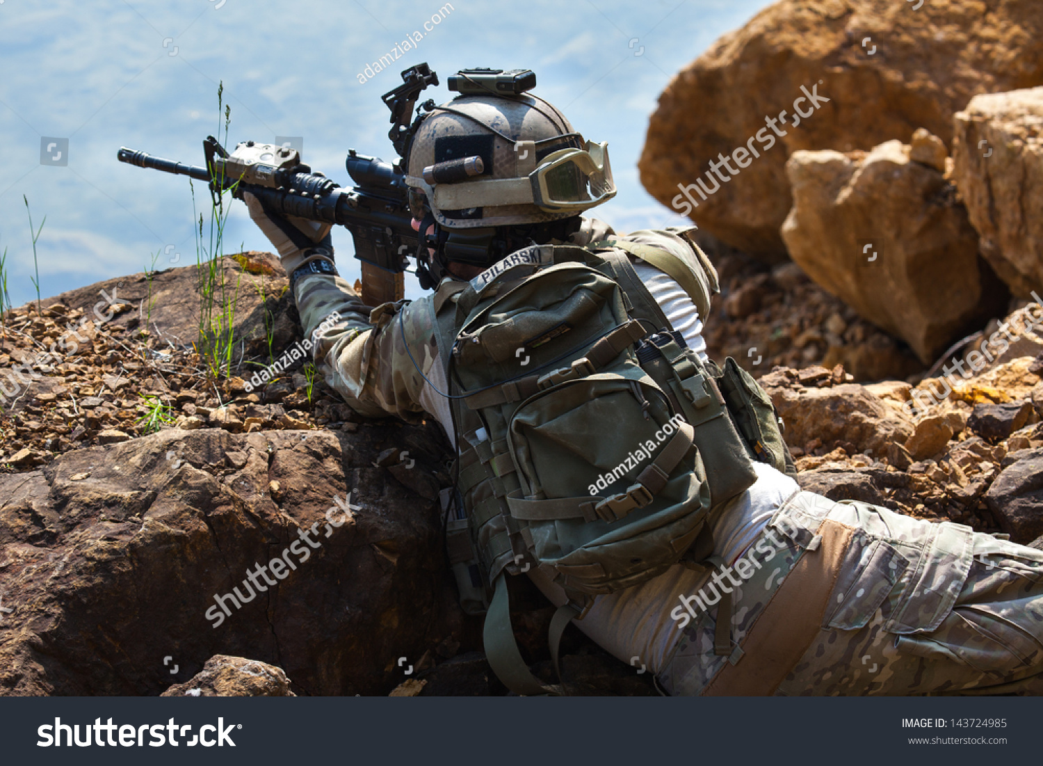 Soldiers Uniform Us Army On Battlefield Stock Photo 143724985 