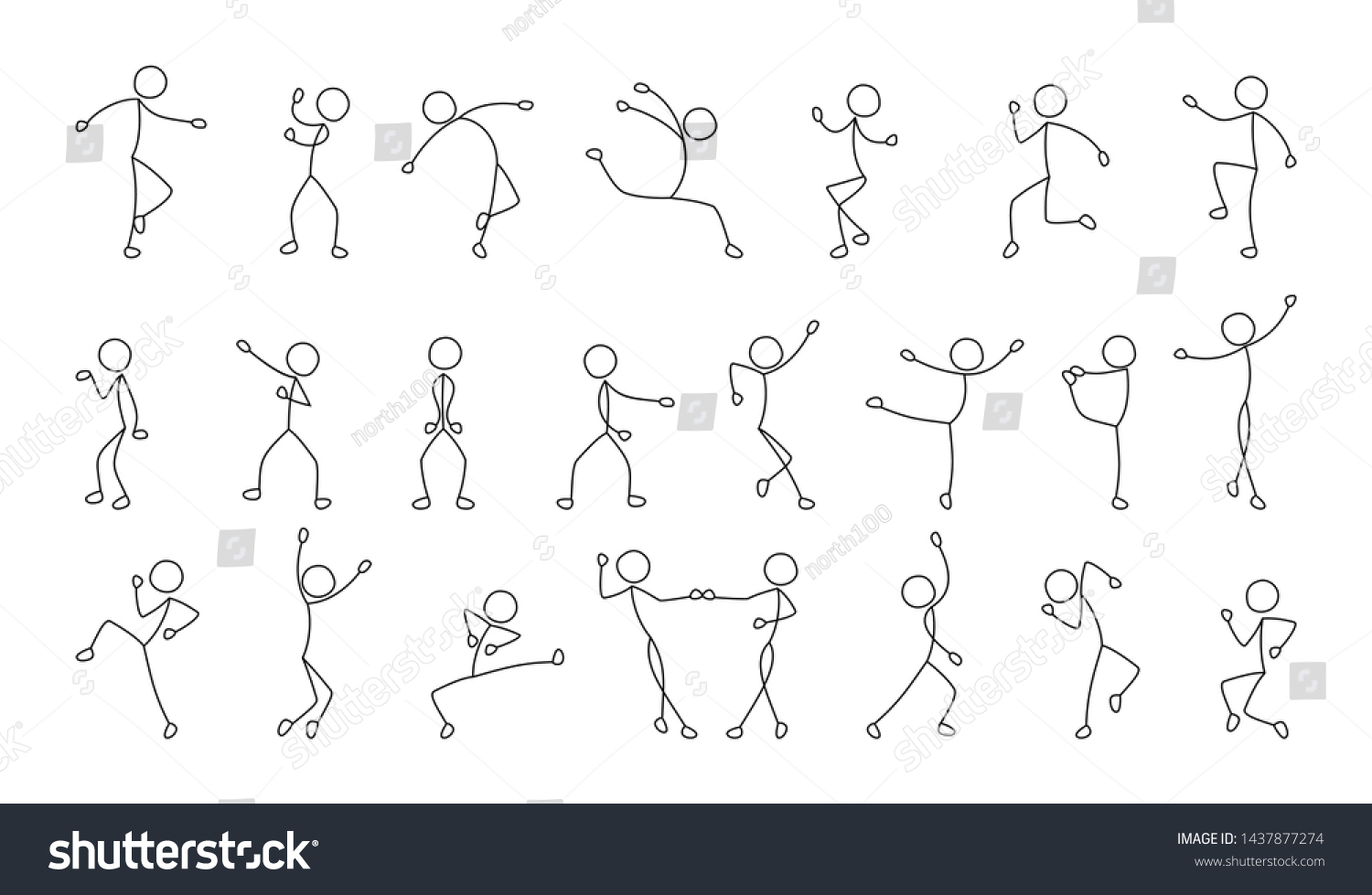 танцующие человечки картинки для детей