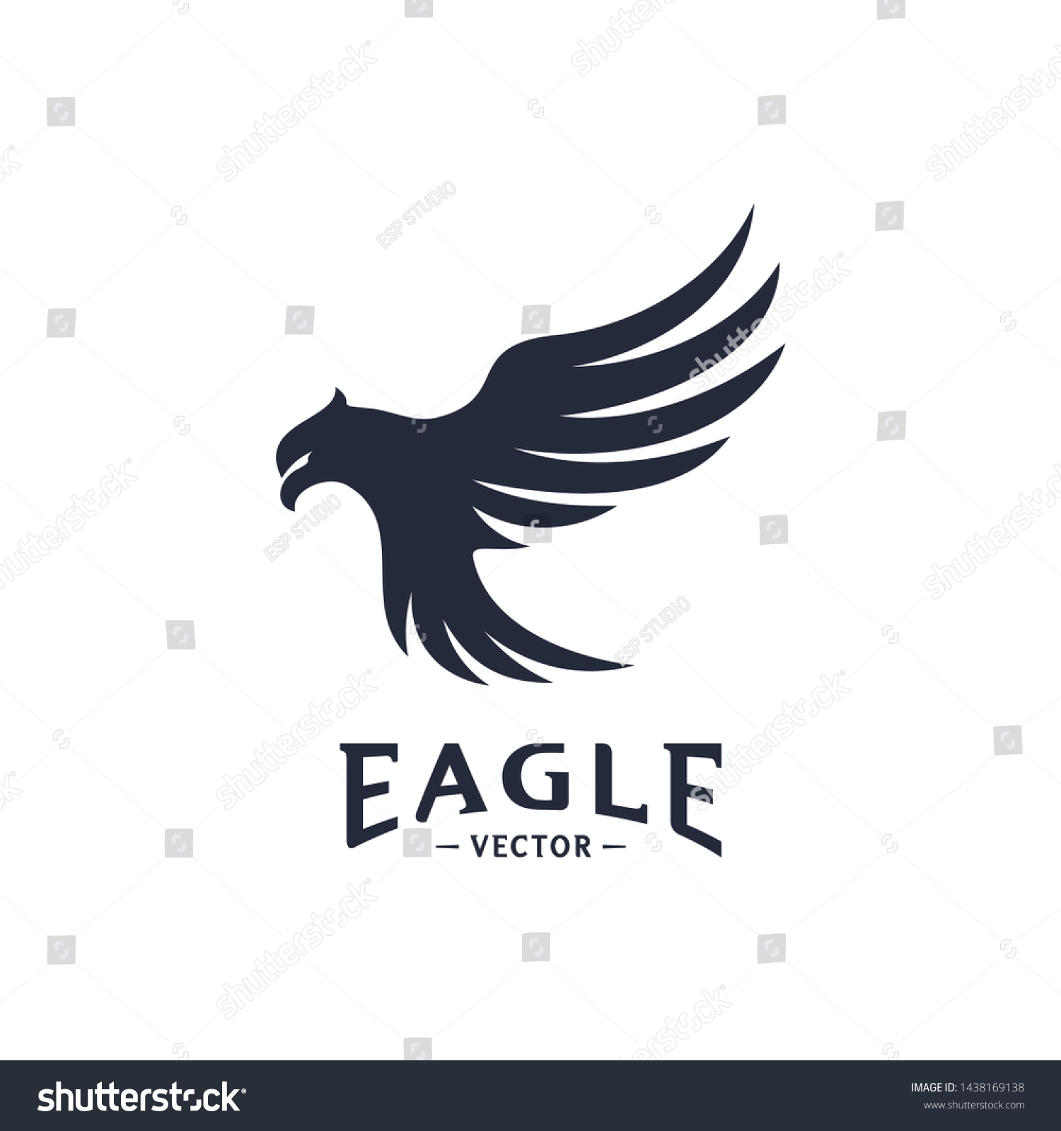 Eagle Logo Design Vector Eagle Logo Stock Vector (Royalty Free ...