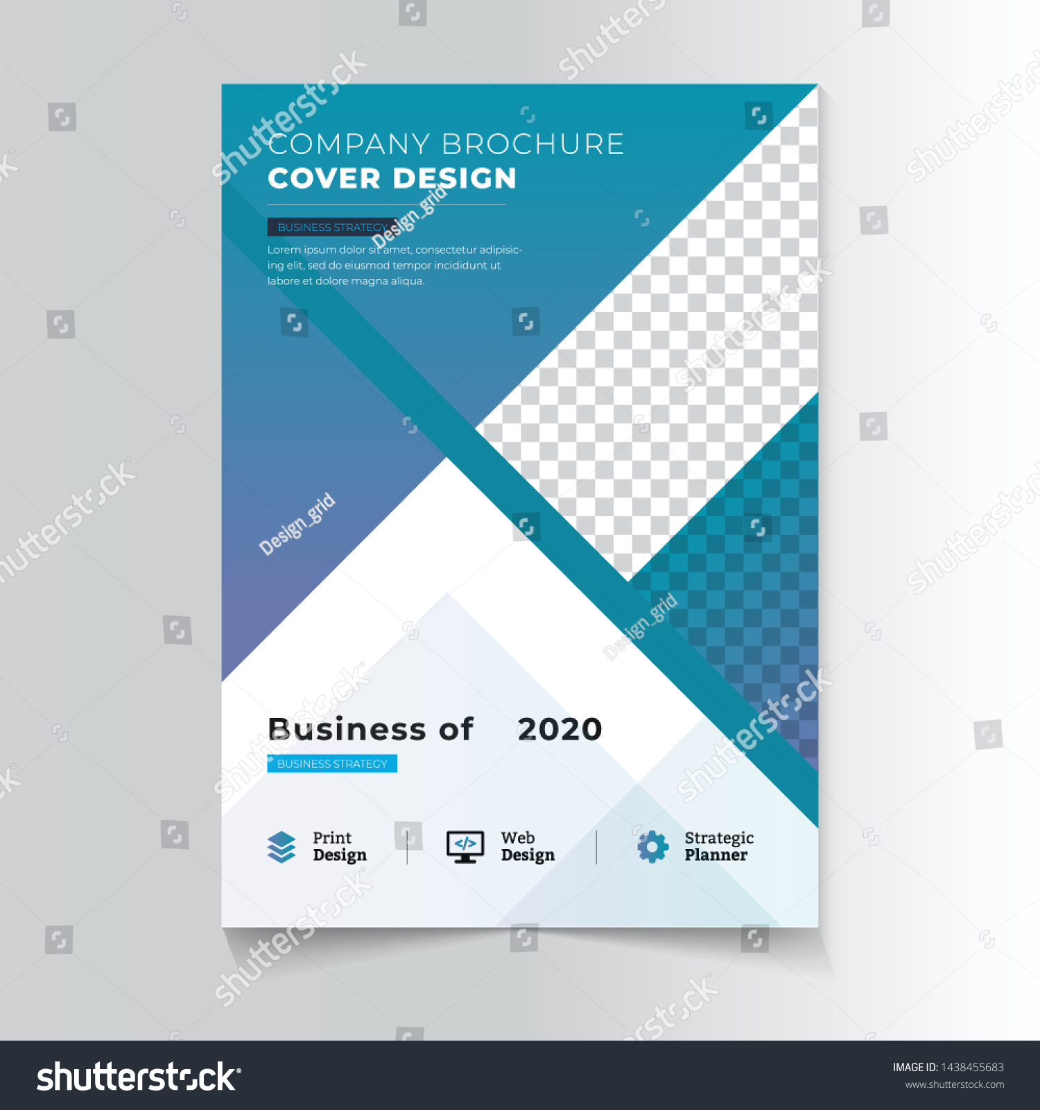 Brochure Cover Page Design Template Multipurpose Stock Vector (Royalty ...