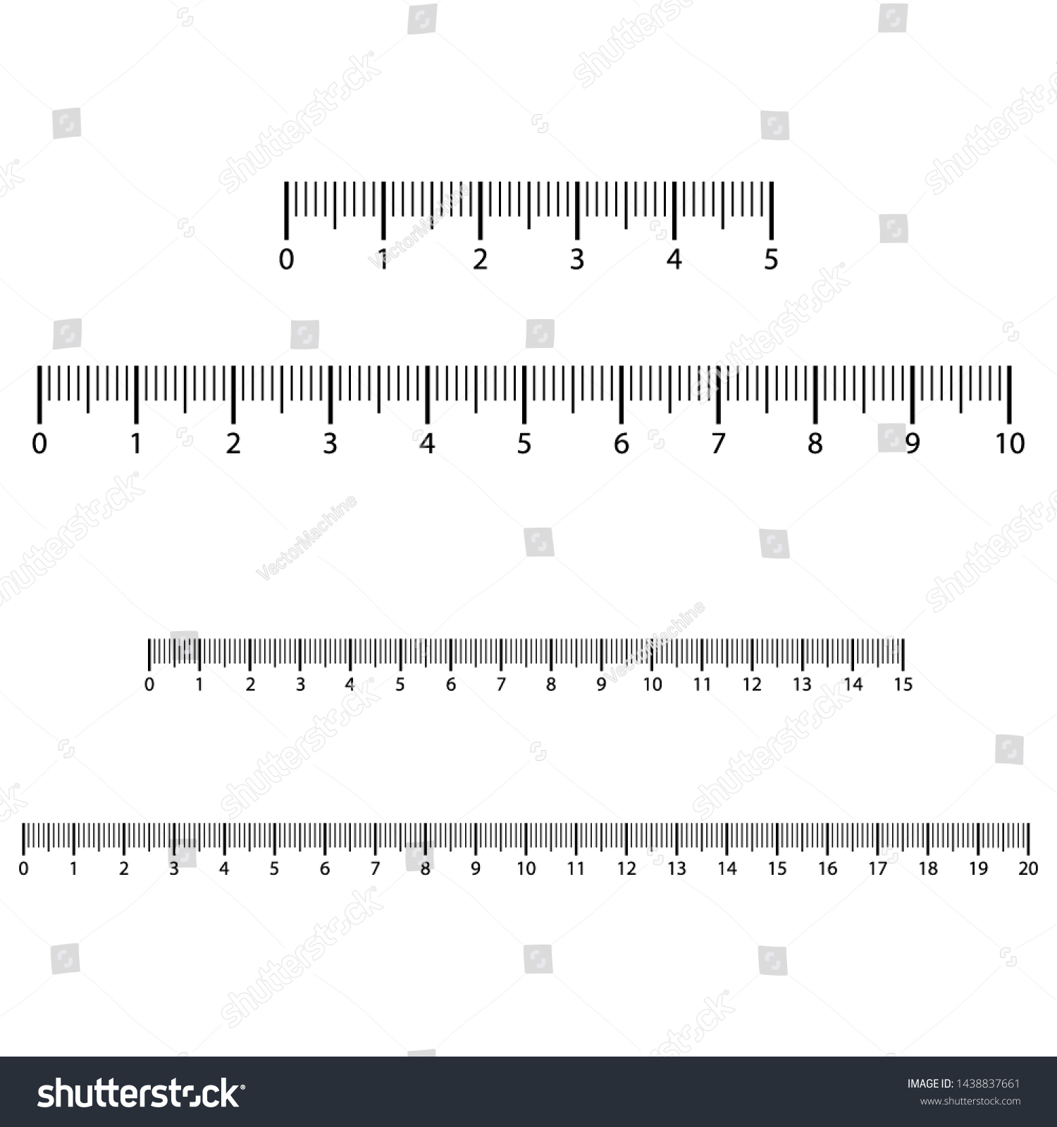 Measuring Scale Markup Rulers Illustration Stock Illustration ...