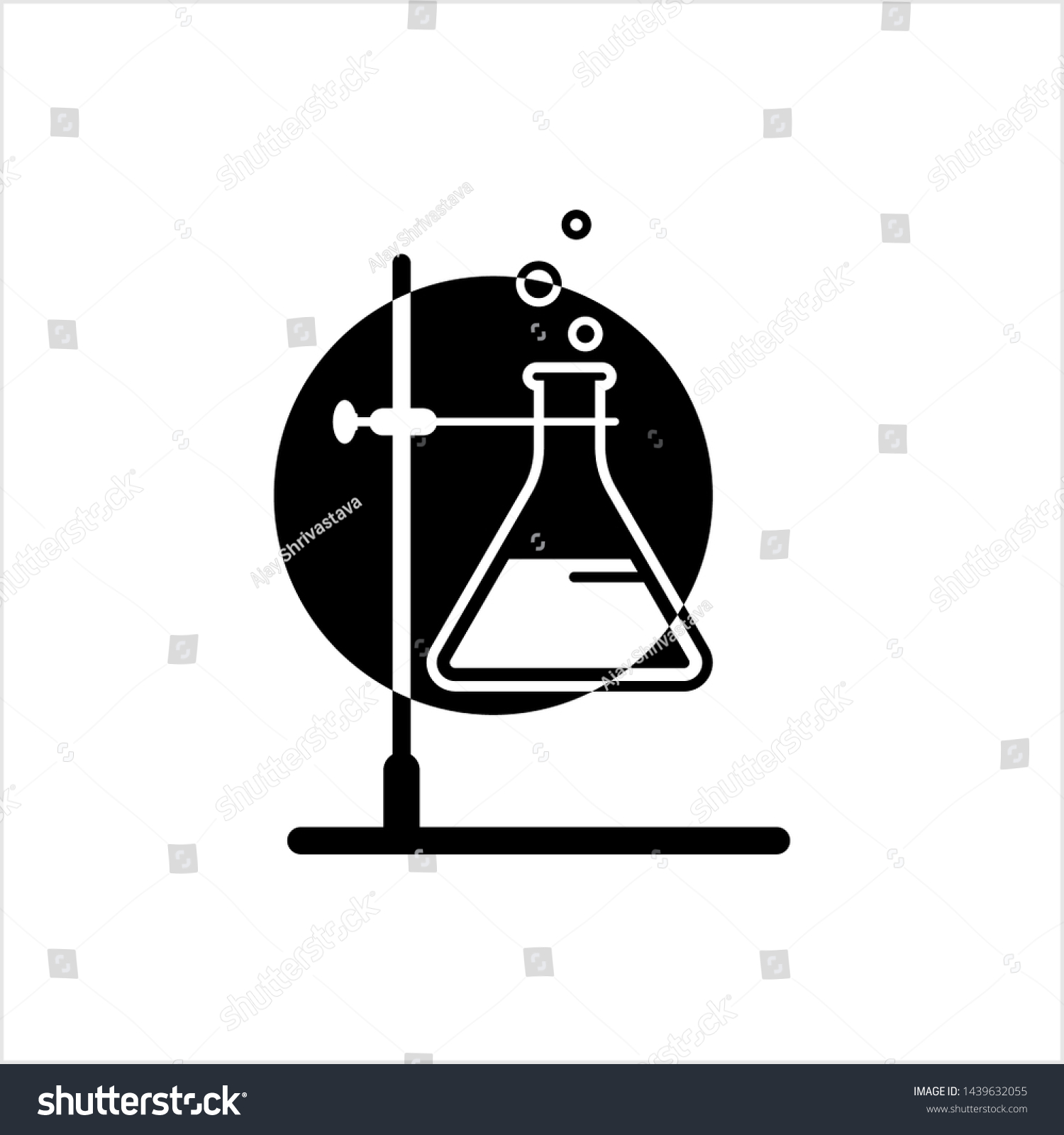 Laboratory Glass Beaker Icon Vector Art Stock Vector Royalty Free 1439632055 Shutterstock