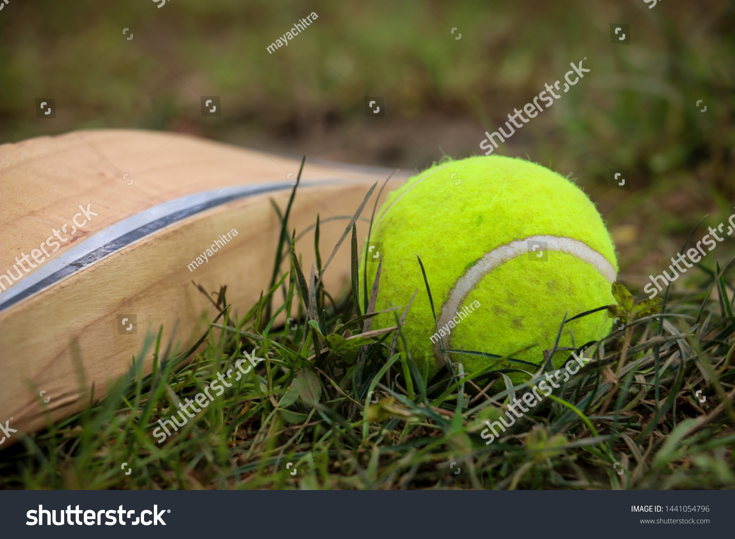 bat and tennis ball