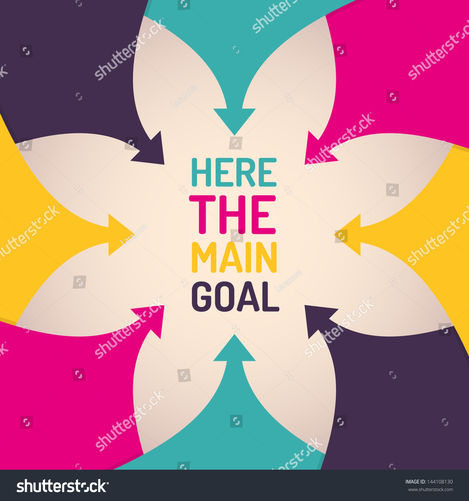 background-arrows-place-main-goal-vector-stock-vector-royalty-free