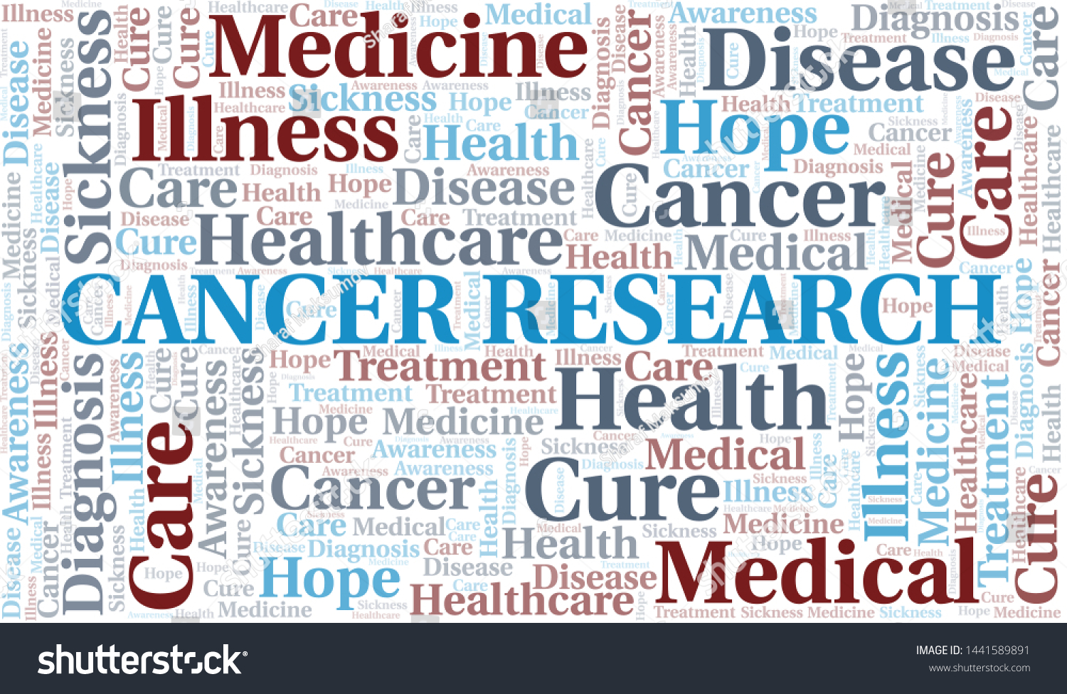 Cancer Research Word Cloud Vector Made Stock Vector (Royalty Free ...