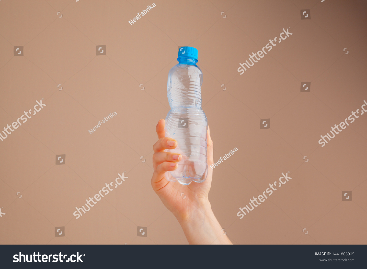 Hands Holding Plastic Garbage Pollution Recycling Stock Photo ...