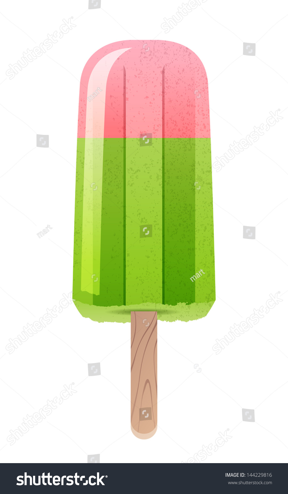 Bright Highly Detailed Ice Lolly Stock Vector (Royalty Free) 144229816 ...