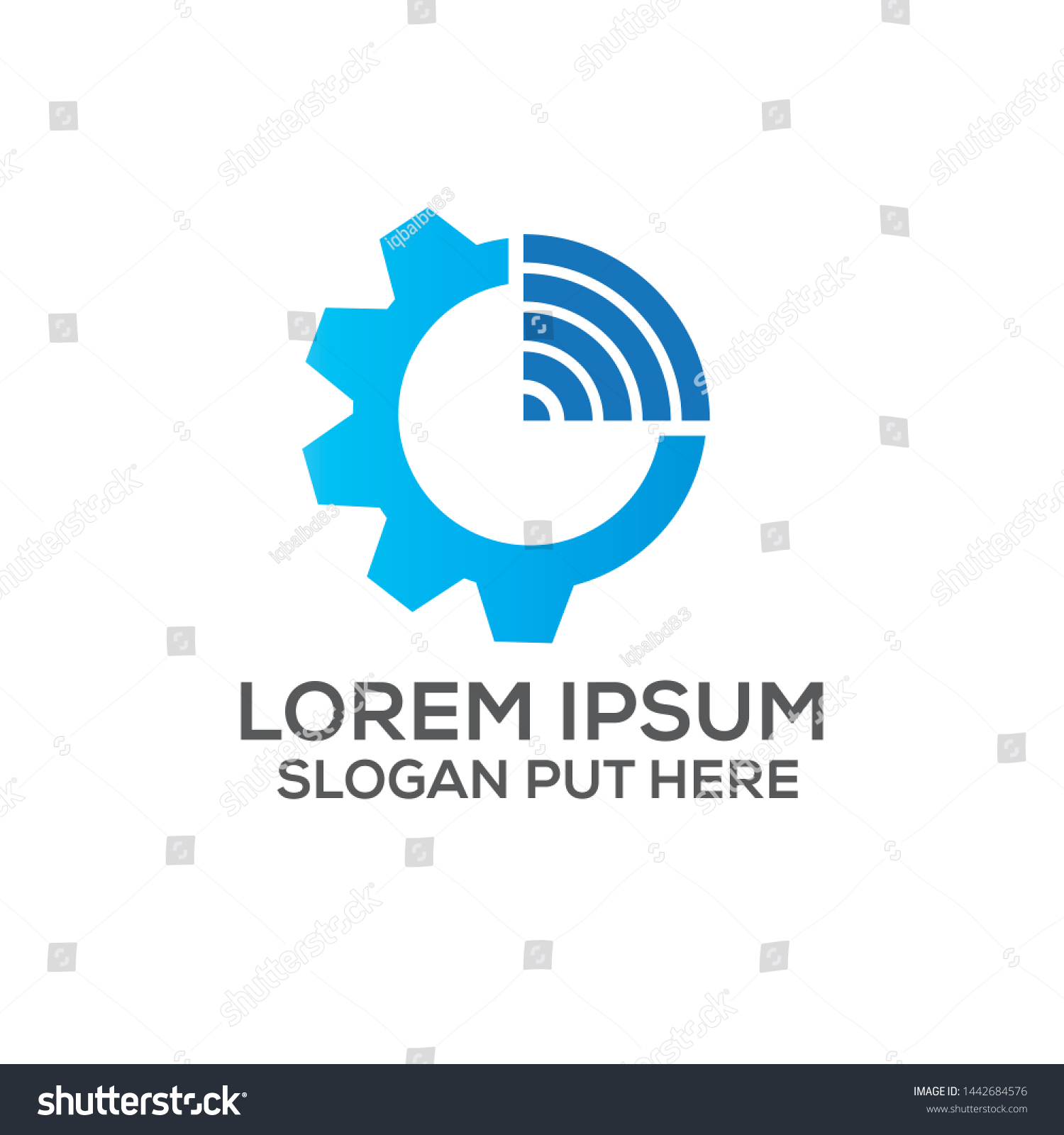 Tech Solution Logo Design Use Science Stock Vector (Royalty Free ...