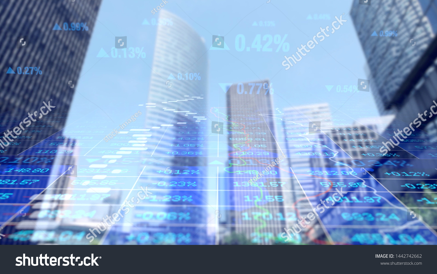 Corporate Business Finance Data Charts Numbers Stock Photo 1442742662 ...