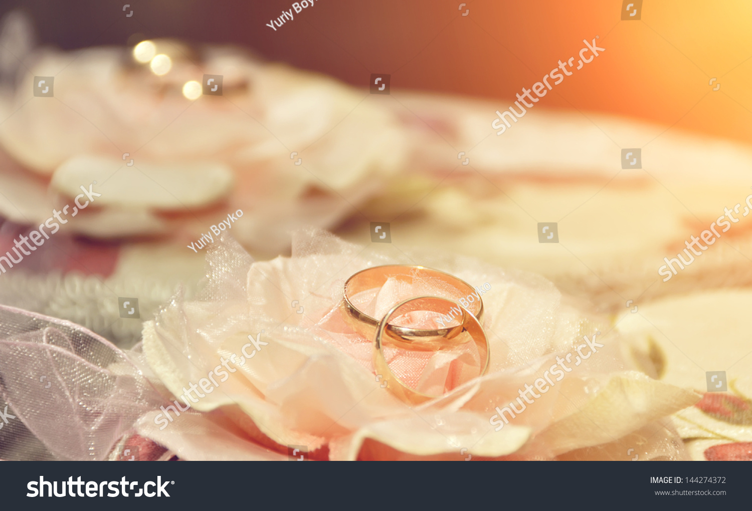 Background Gold Wedding Rings Stock Photo 144274372 | Shutterstock