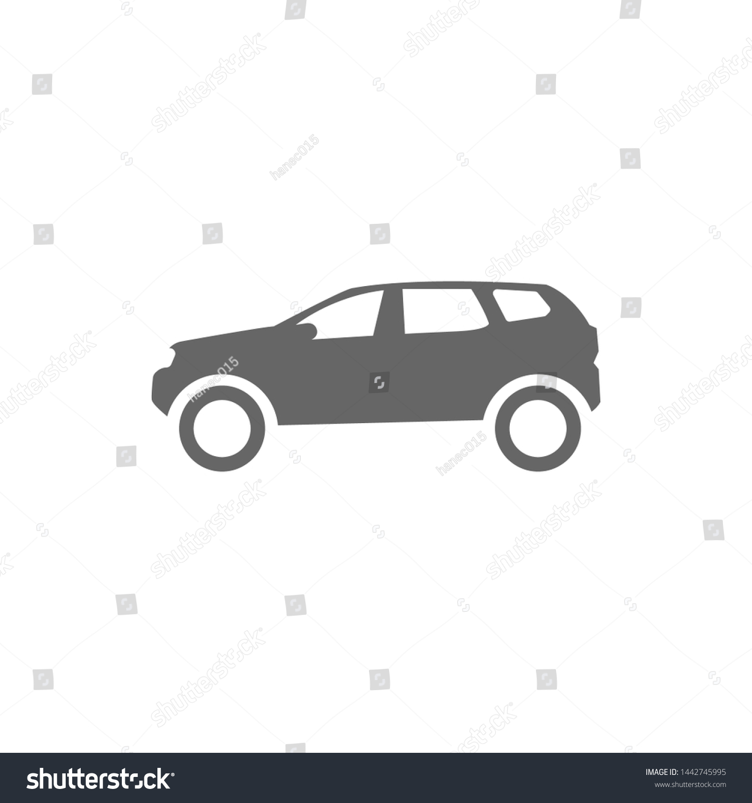 Car Icon Crossover Iconvector Illustration Stock Vector (Royalty Free ...