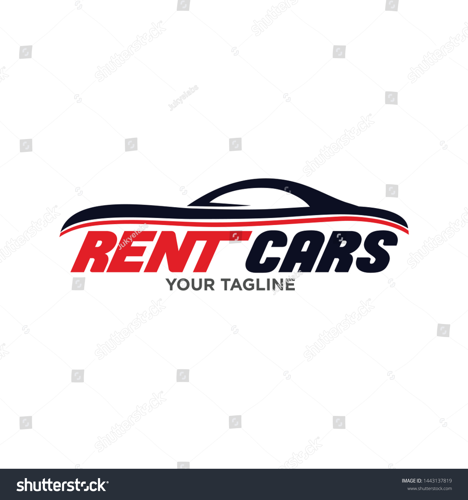 Rent Car Logo Design Template Vector Stock Vector (Royalty Free ...