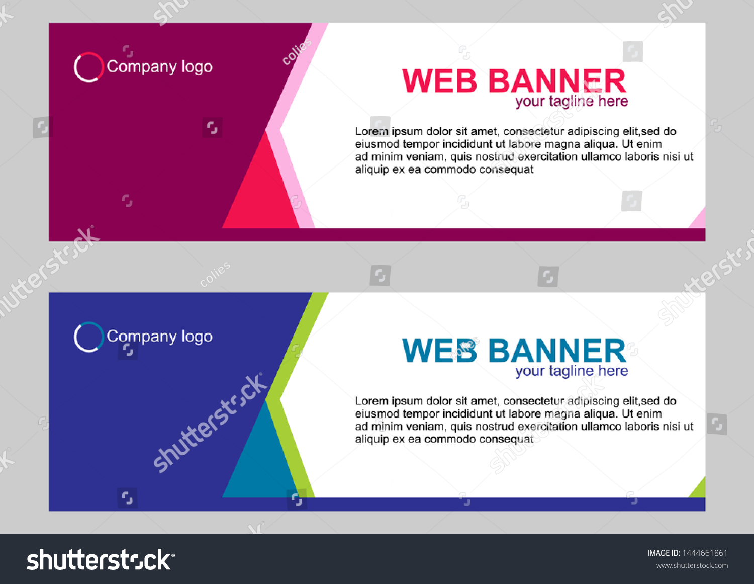 Abstrack Web Banner Background Template Stock Vector (royalty Free 