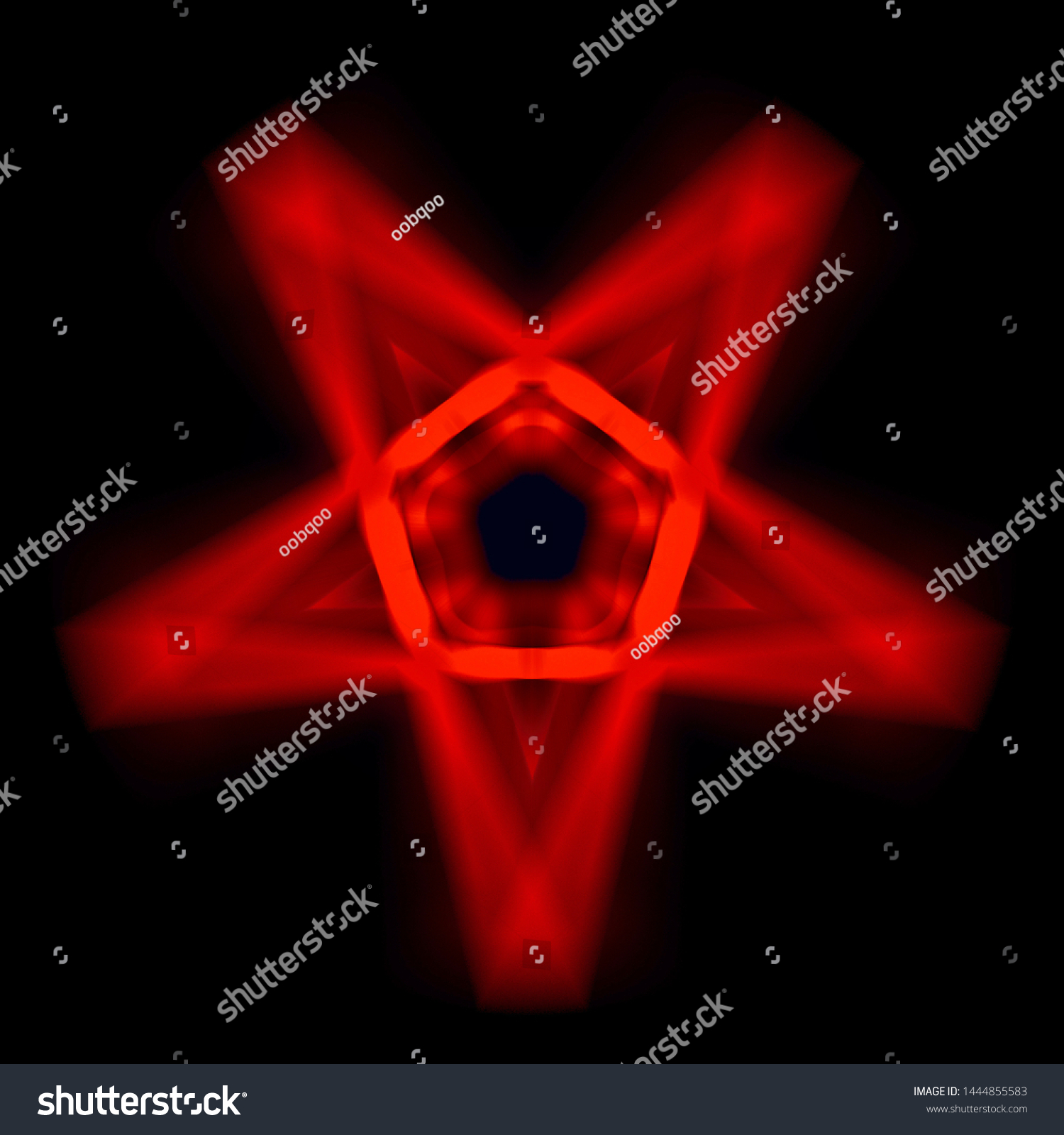 Pentagram Symbol Composed Five Straight Lines Stock Illustration ...