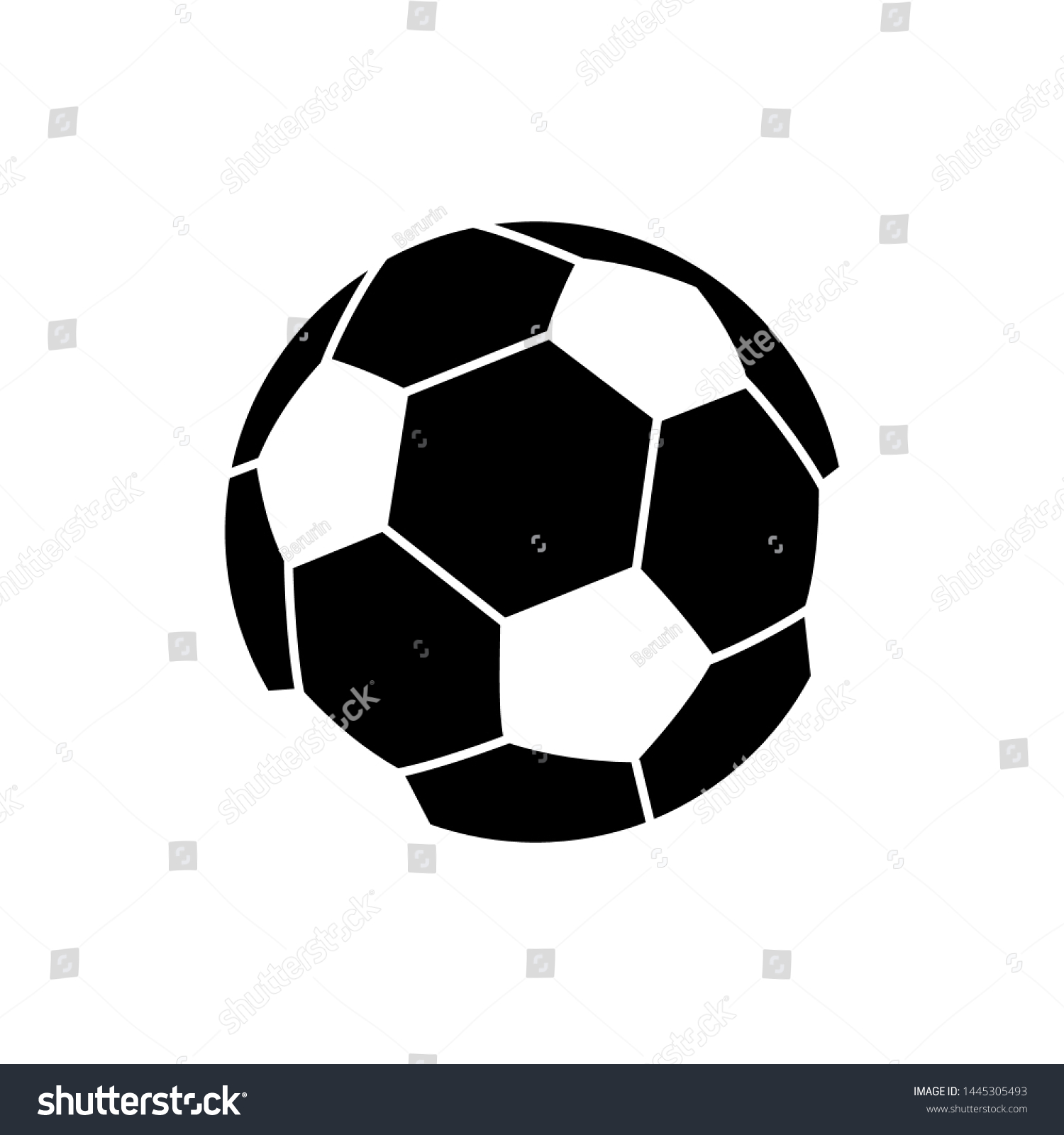 Soccer Ball Football Symbol Icon Vector Stock Vector (Royalty Free ...