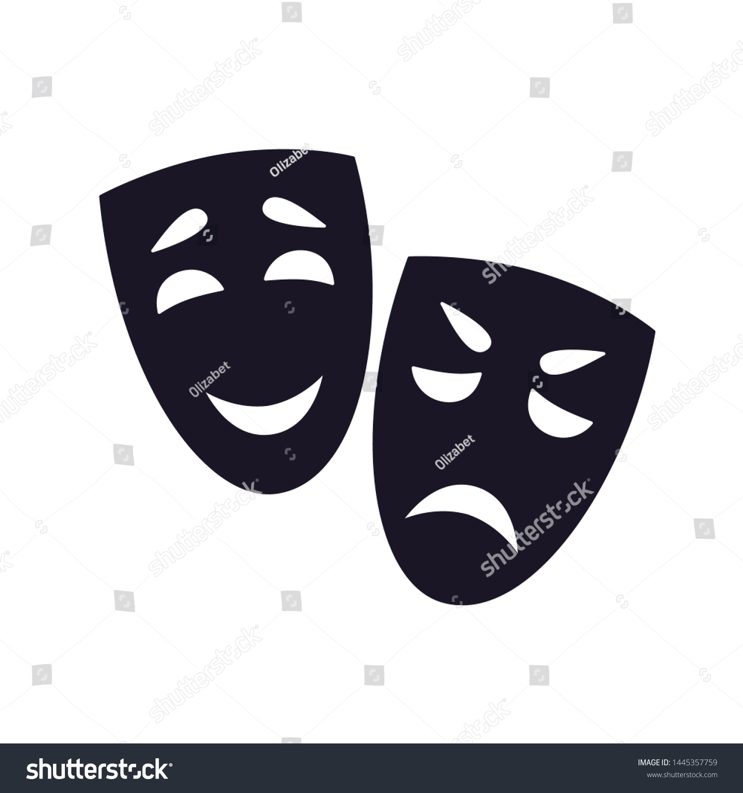 simple drama masks