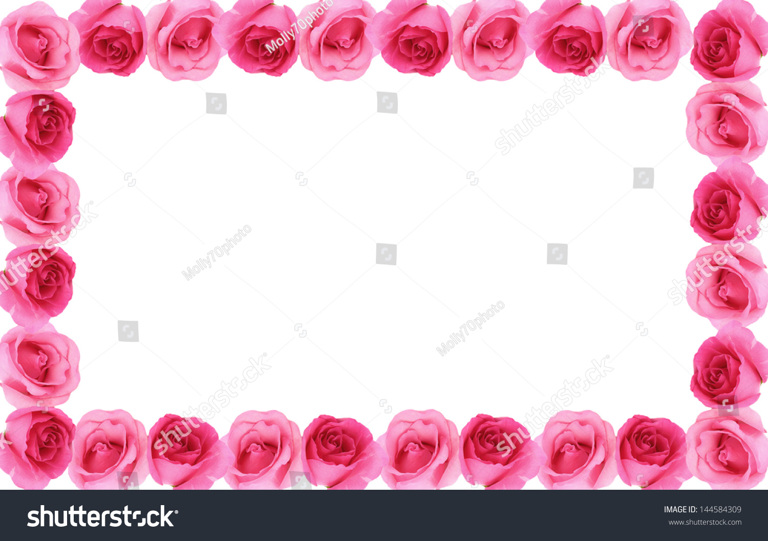 Rose Flower Frame Background Stock Photo 144584309 | Shutterstock