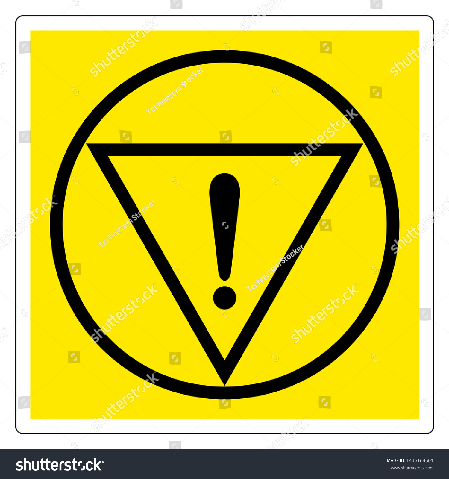 Emergency Stop Symbol Sign Vector Illustration Stock Vector (Royalty ...