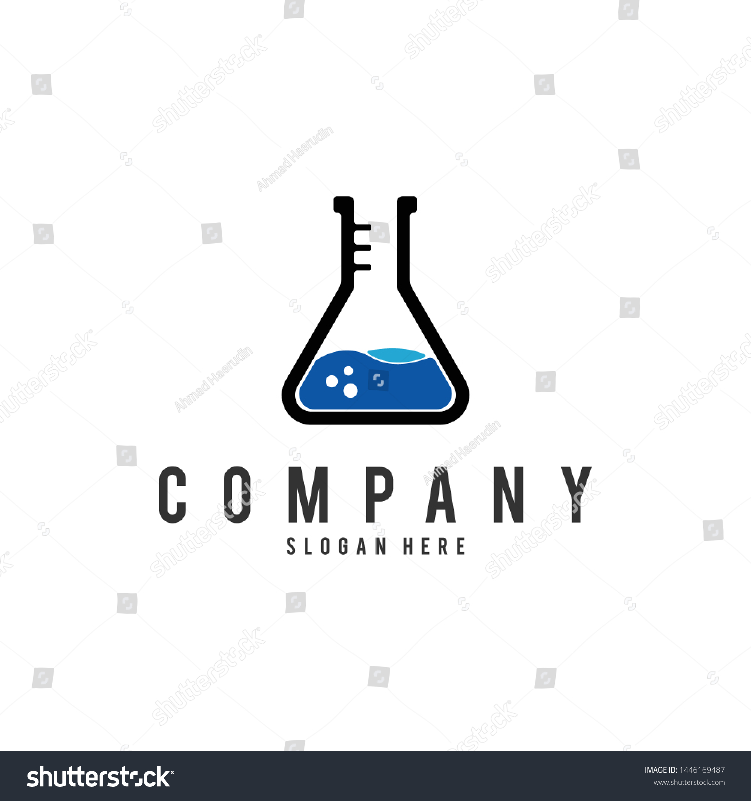 Chemistry Flask Icon Science Technology Flat Stock Vector (Royalty Free ...