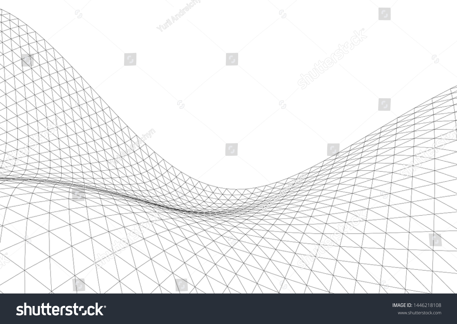 Architectural Drawing Geometric Background 3d Stock Vector (Royalty ...