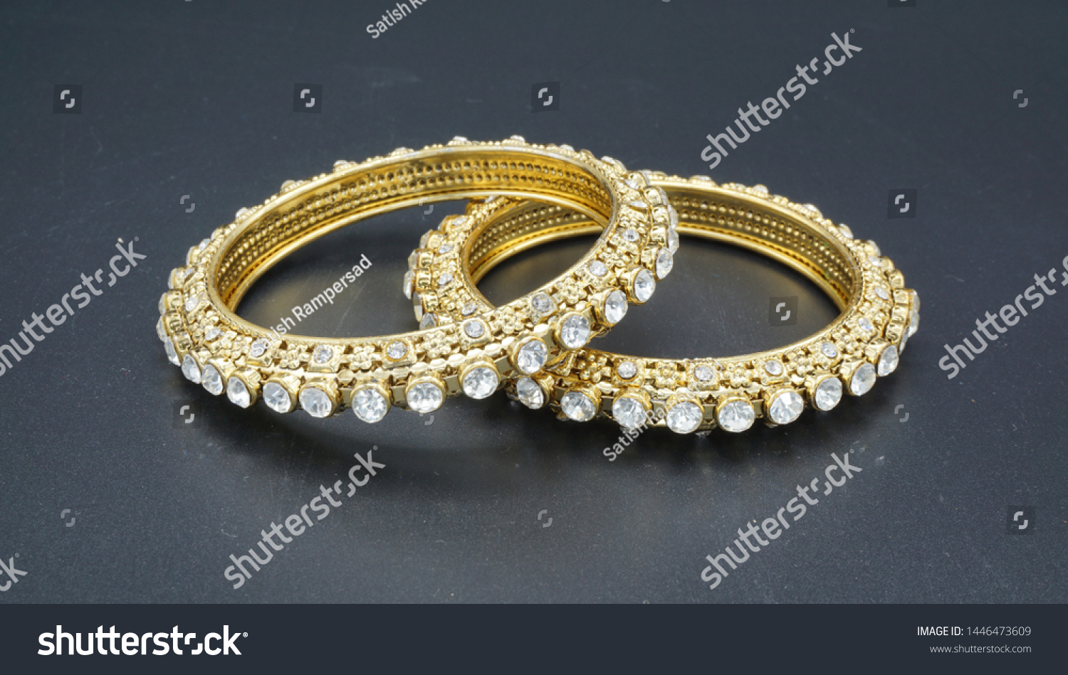 Indian Traditional Bollywood Style Metal Bangles Stock Photo 1446473609 ...