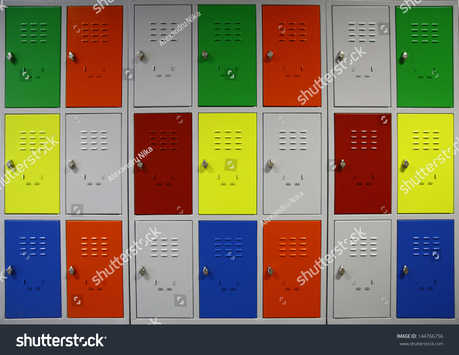 Color Shot Some Lockers Highschool Stock Photo 144766756 | Shutterstock