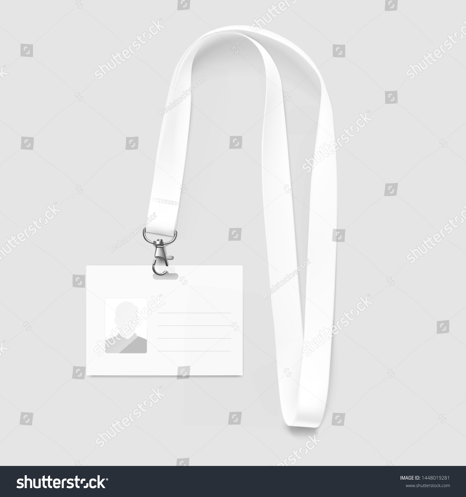 Lanyard Id Card Vector Illustration Isolated Stock Vector (Royalty Free ...