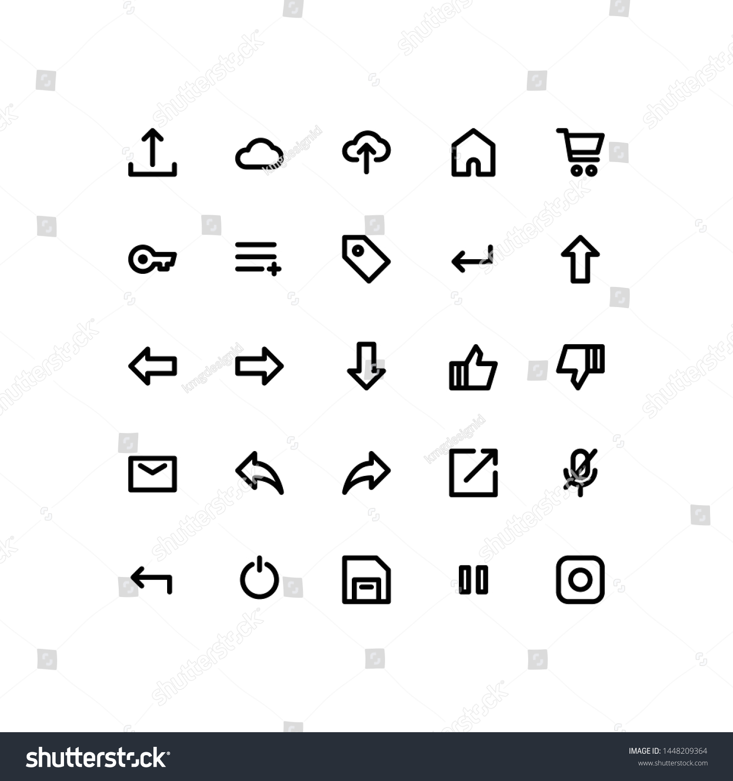 Interface Icons Any Purposes Perfect Website Stock Vector (Royalty Free ...